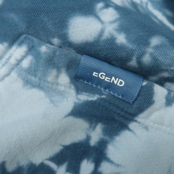 Legends Hoodie Mens Large Blue Fairfax Tie Dye Pullover Hooded Pockets - Picture 5 of 10